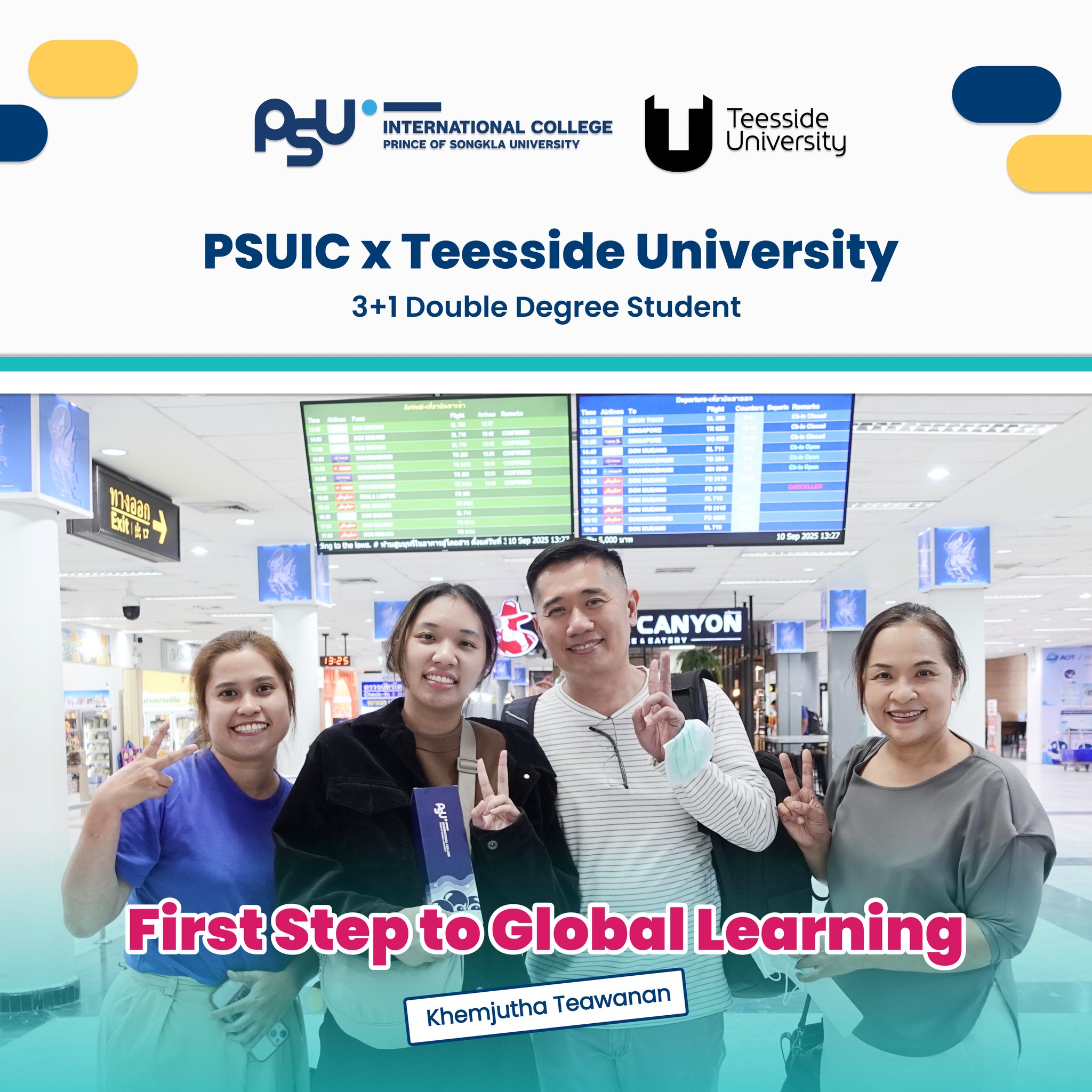 PSUIC x Teesside University | 3+1 Double Degree Program