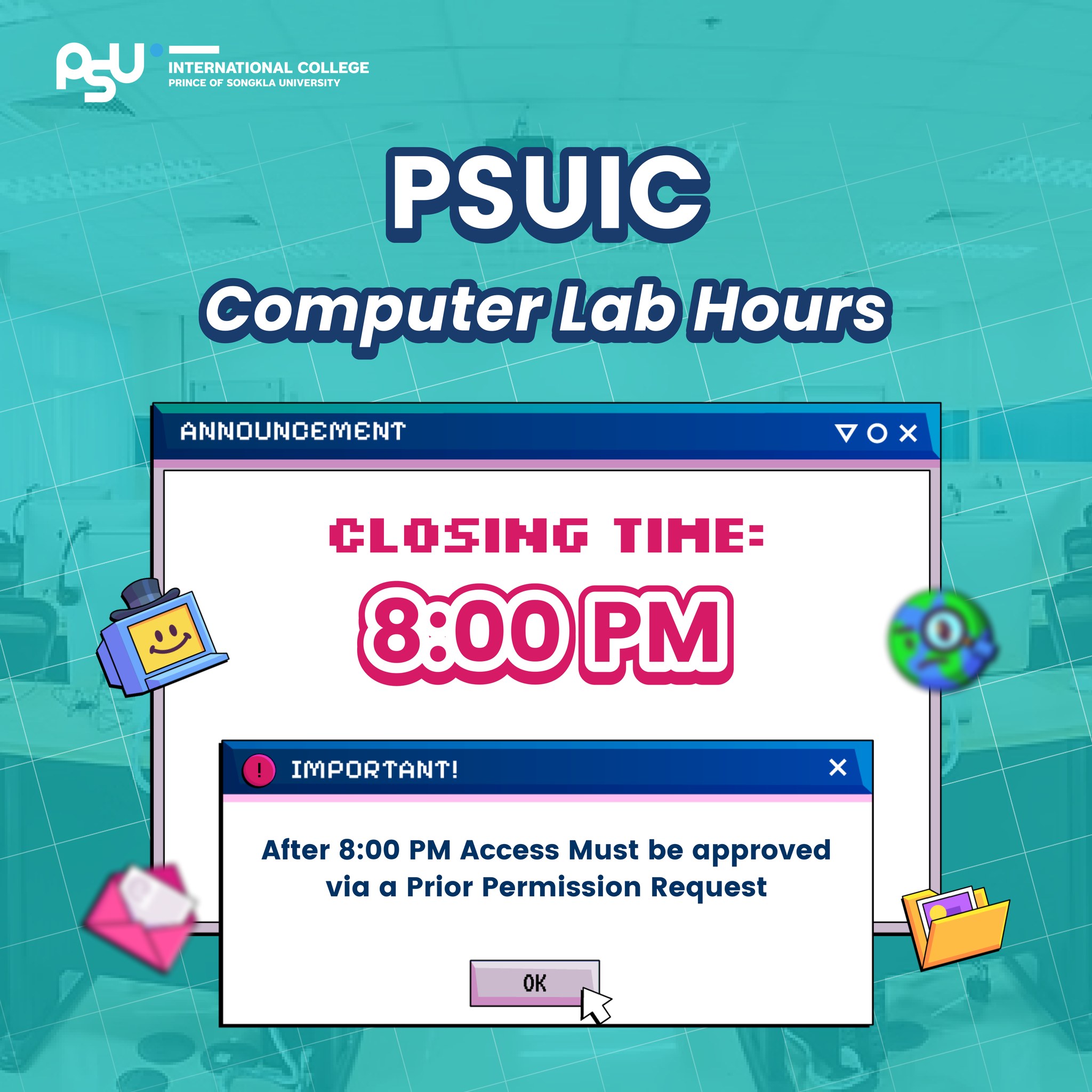 PSUIC Computer Lab Hours